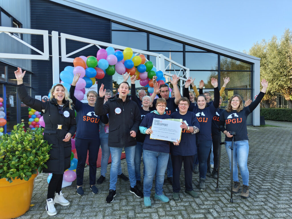 Ontvangst Rabo ClubSupport actie 2024, door vrijwilligers en dagbesteding tijdens de Open Dag.